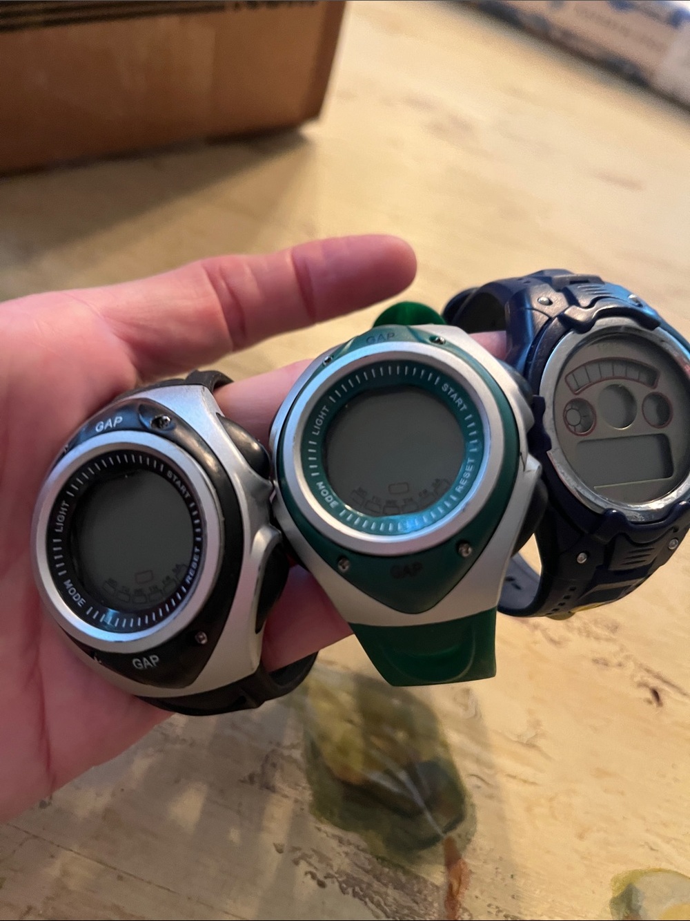 GAP Multi-Pack Digital Sports Watches - Green and Black